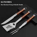 25-piece stainless steel BBQ tool set with case, photo 2