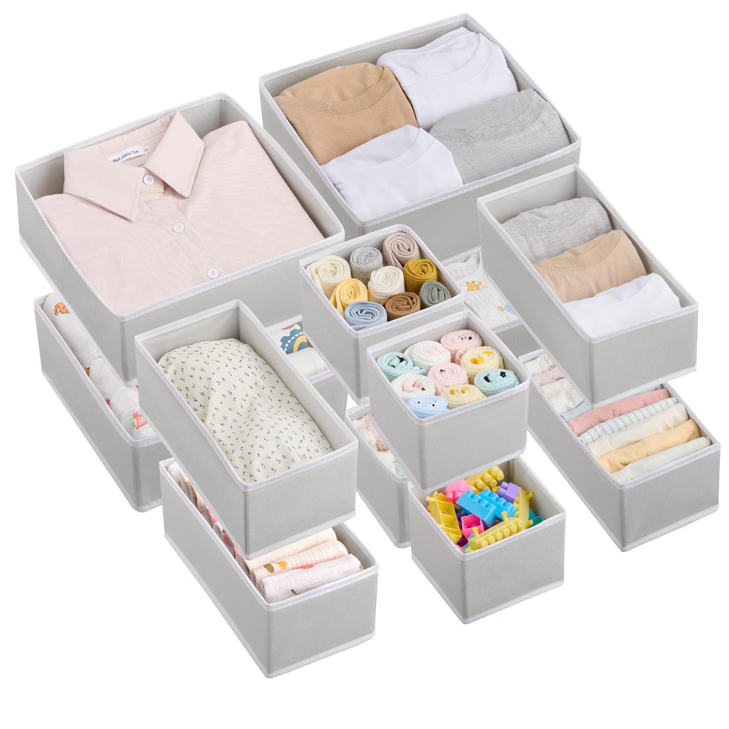 Fabric drawer organizers, set of 12