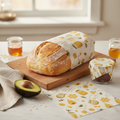 Reusable beeswax food bags 2-pack