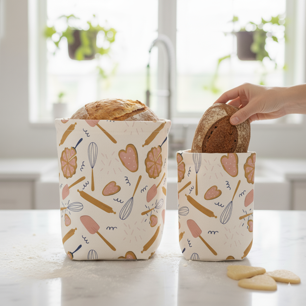Reusable beeswax food bags 2-pack, photo 14
