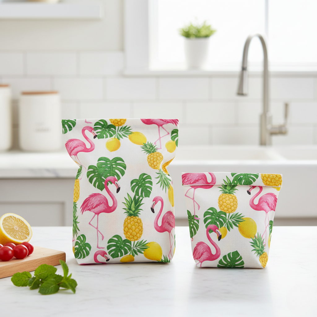 Reusable beeswax food bags 2-pack, photo 7
