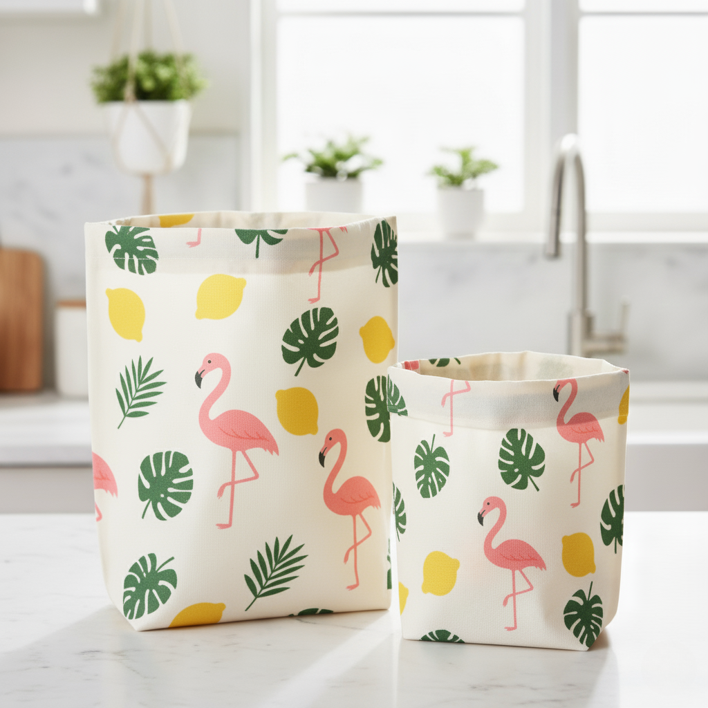 Reusable beeswax food bags 2-pack, photo 6