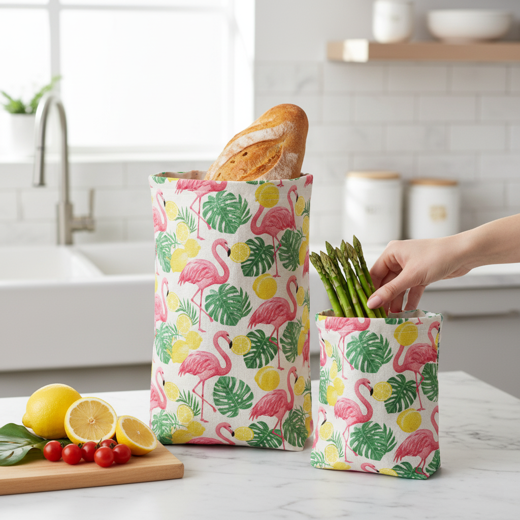 Reusable beeswax food bags 2-pack, photo 8