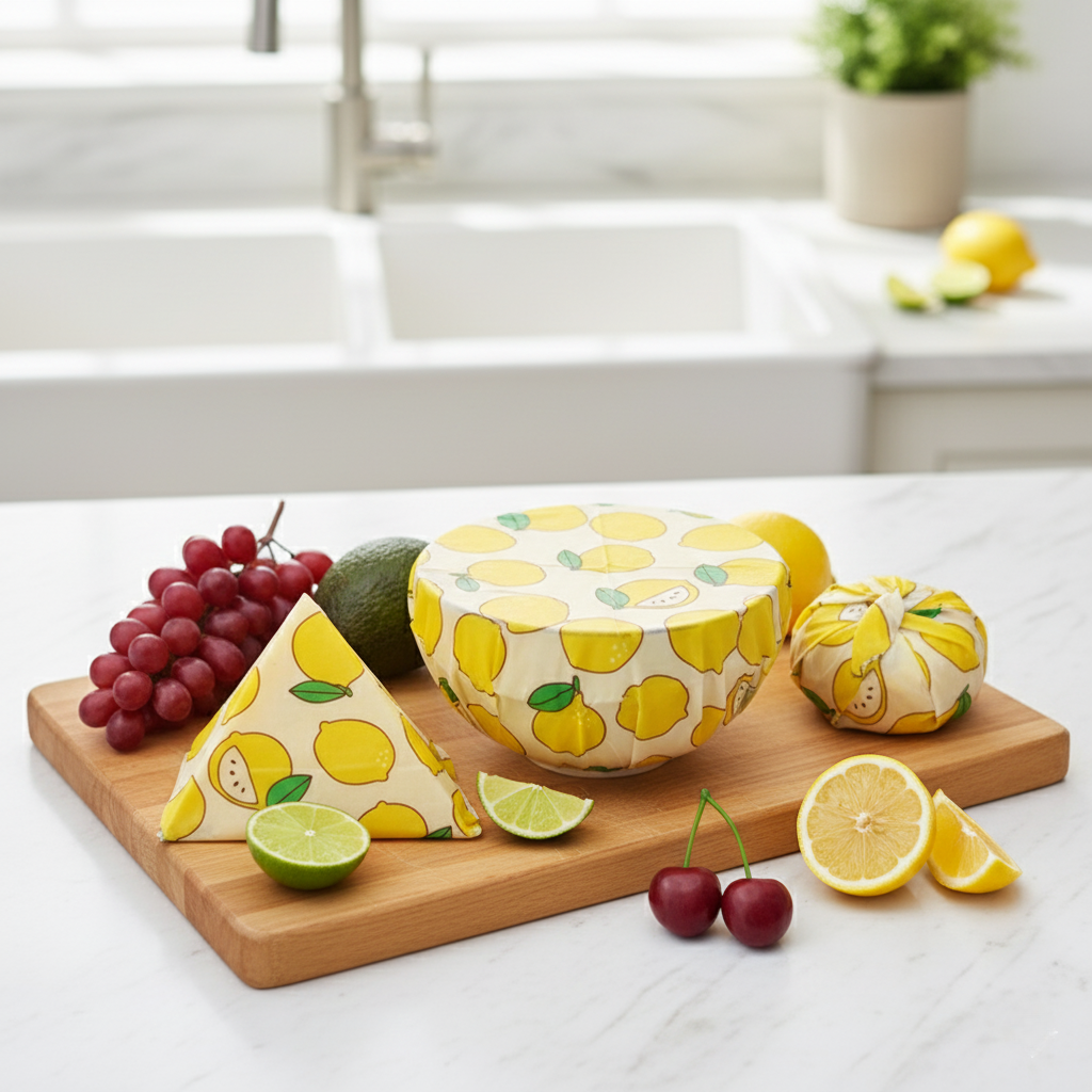 Reusable beeswax food wraps 3-pack, photo 6