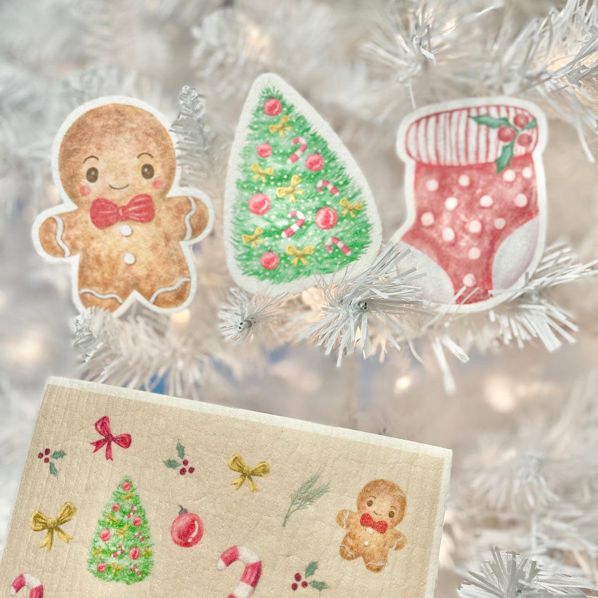 Christmas Swedish sponge cloth, photo 4