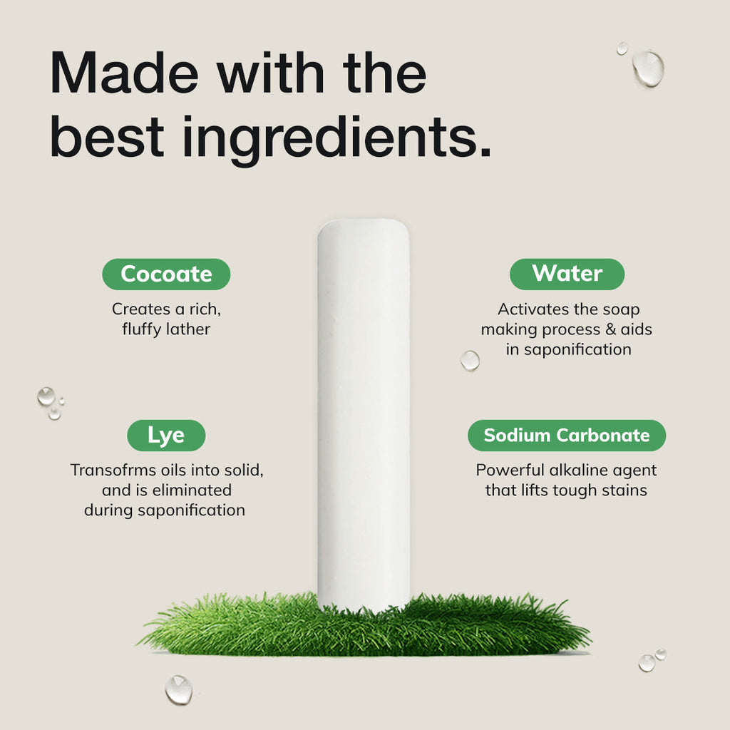 Plant-based laundry stain remover stick and bar, photo 3