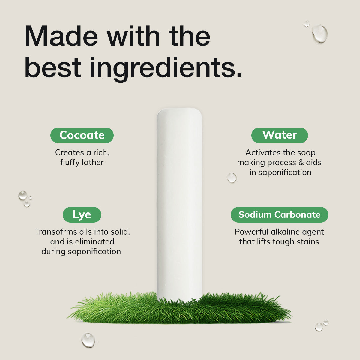 Plant-based laundry stain remover stick and bar, photo 3