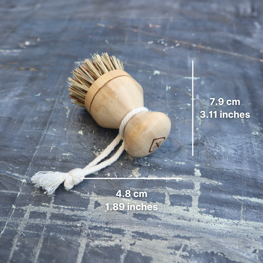 Sisal and palm pot scrubber dimensions