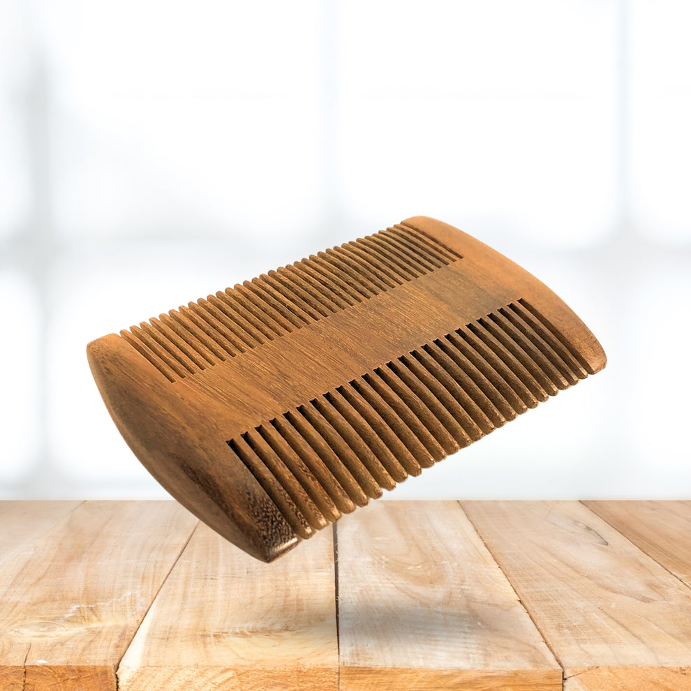 Beard care starter kit with oil, balm and wooden comb, photo 4